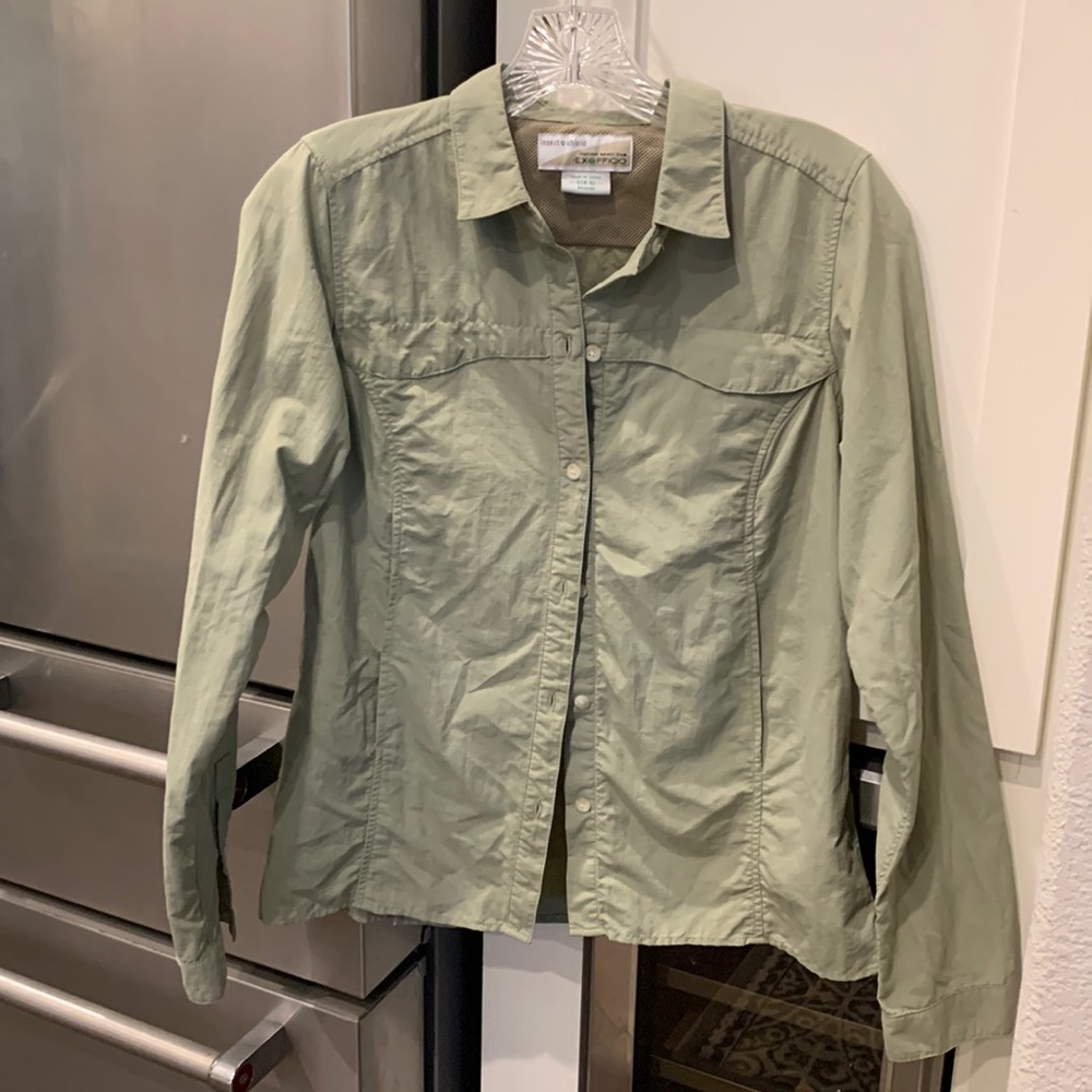 ExOfficio Insect Shield Repellant Apparel long sleeved shirt women’s small
